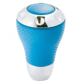 Gearknop bl� / krom