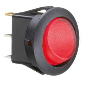 Kontakt rund on/off rd 19mm hul 16amp