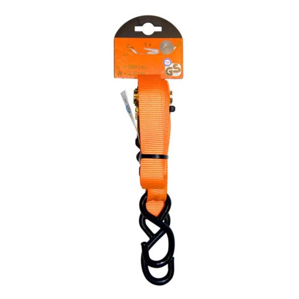 Bagagerem 500 cm 25mm m/klickstr. 2 kroge T&uuml;V/GS