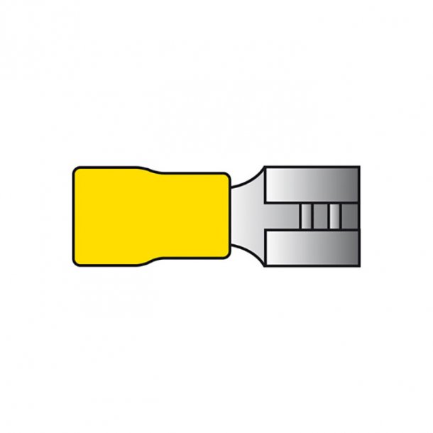 Kabelsko gul hun flad 2,5-6mm2 10 stk