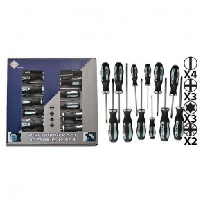 Bato skruetrkkerst krv/Torx/Ph/Pz 12 dele