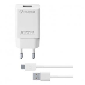Cellularline 220 V lader USB-C Kit, 15W, Samsung,