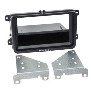 2-DIN med rum padbay til ipad MINI sort