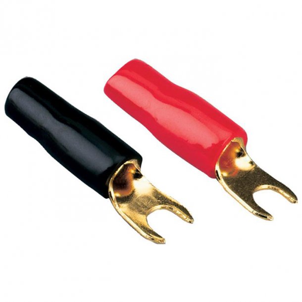 ACV r�d/sort spadeterminal 20mm2 4stk