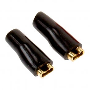 Sort h�jttalerstik 2,8mm 50 stk