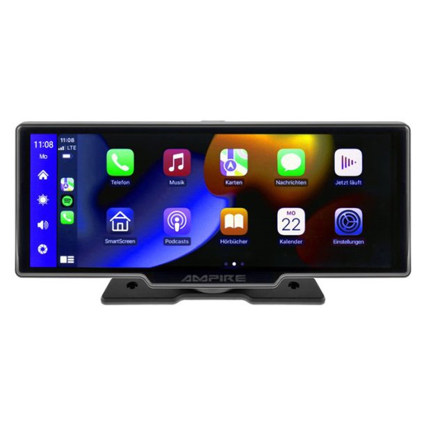 Ampire 10" Skrm med CarPlay Android Auto AHD Dashcam
