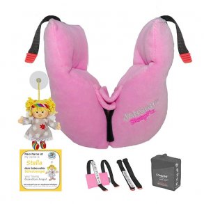 Sleepfix xs, rosa baby hovedholder pude