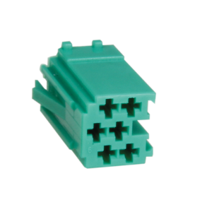 6 pin - hus til MINI-isostik grn