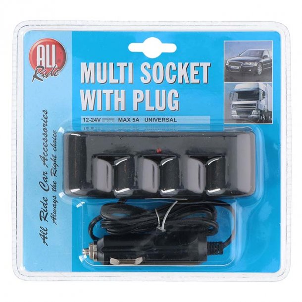Allride cigart�nderudtagfordeler, max 5A, 12V-24V