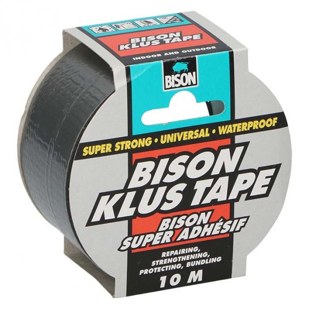 BISON, Gaffatape gr, heavy duty, 10m,