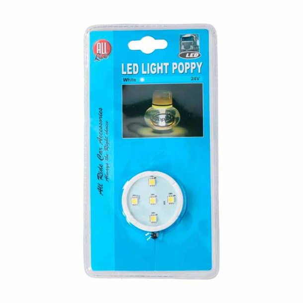 Poppy lys, Allride, 5 leds, hvid, 24v