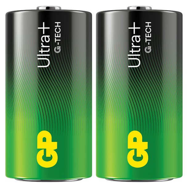 GP Ultra Plus Alkaline  C-batteri 14AUP/LR14 2-pak