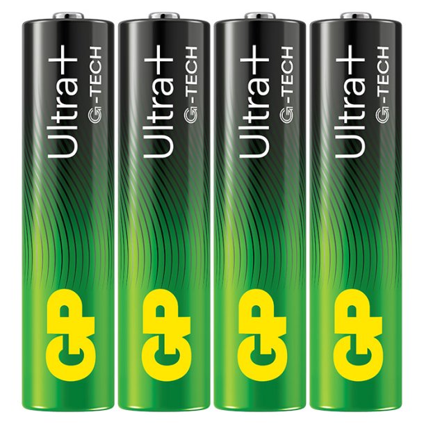 GP Ultra Plus Alkaline  AAA-batteri 24AUP/LR03 4-pak