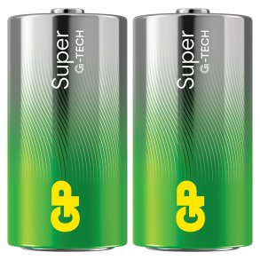 GP Super Alkaline  C-batteri 14A/LR14 2-pak