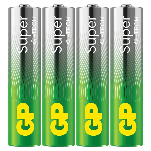 GP Super Alkaline AAA-batteri 24A/LR03 4-pak