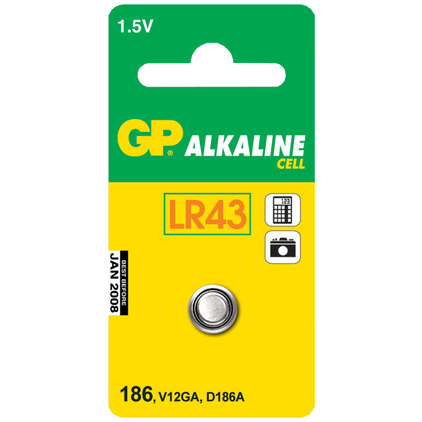 Gp lr43 batteri stk.