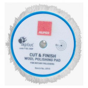 Rotary �:80 mm wool pad, cut & finish �75mm pad, 1 stk.