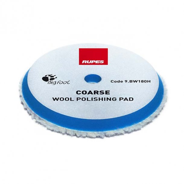 Rupes uld pol�rpude, bl�, �:150/170 mm, grov, 1 stk.