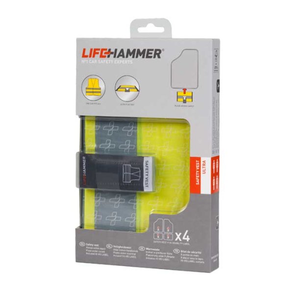 Sikkerhedsvest, 4 stk. vakuumpakket