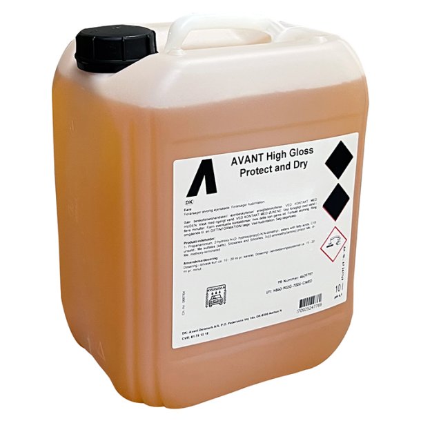 Avant High Gloss Protect and Dry 10L