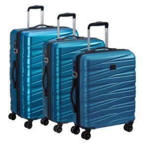Delsey Paris Tiphanie 3-stk h�rdt trolleys�t steelblue