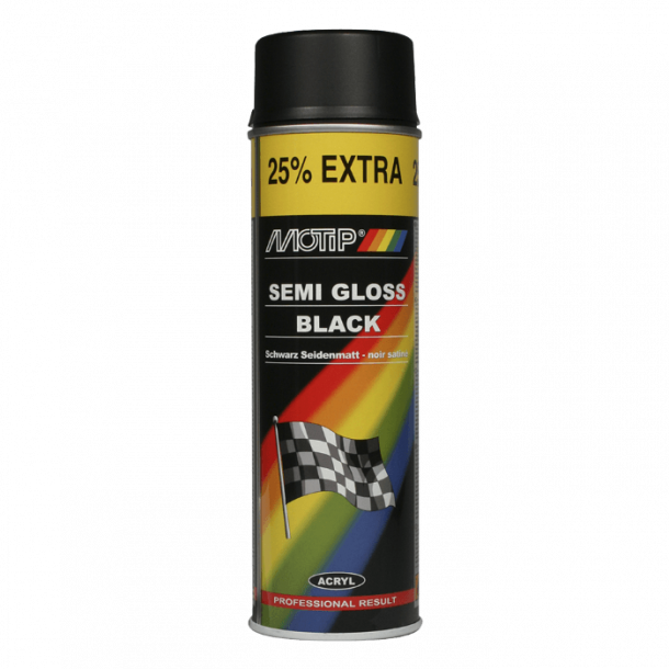 Universallak halvmat sort 500ml