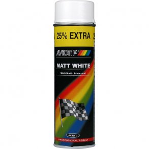 Universallak mat hvid  500ml