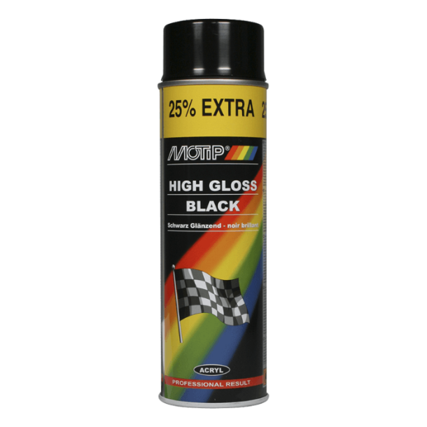 Universallak blanksort 500ml