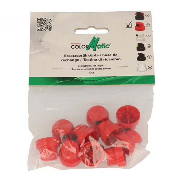 Motip Justerbar dyse, rd-sort (10 stk)