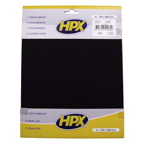 HPX sandpapir p120 x 4