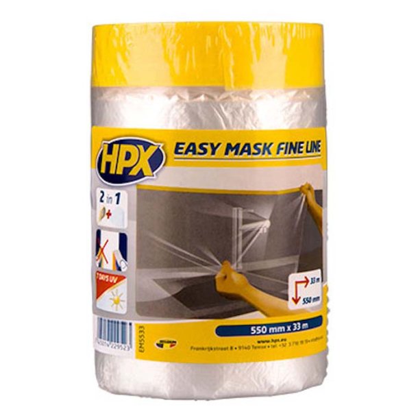 HPX fine line afdkningstape 550mm x 33m