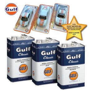 Gulf Classic pakke + modelbil diecast