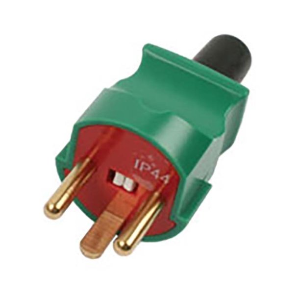 Stikprop S8 prof. rund m/jord. r�d/gr�n han