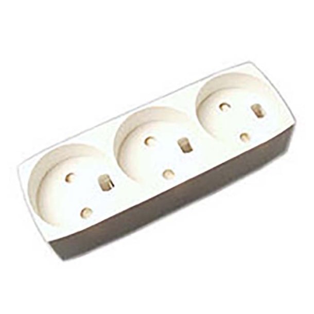 Stikd�se t11 m/blindhul u/jord. hvid