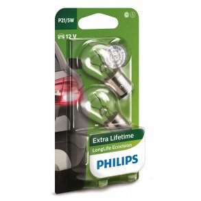 Philips P21/5W LongLife EcoVision (2 stk)