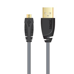 Sinox USB til Micro USB 2.0 1m sort 