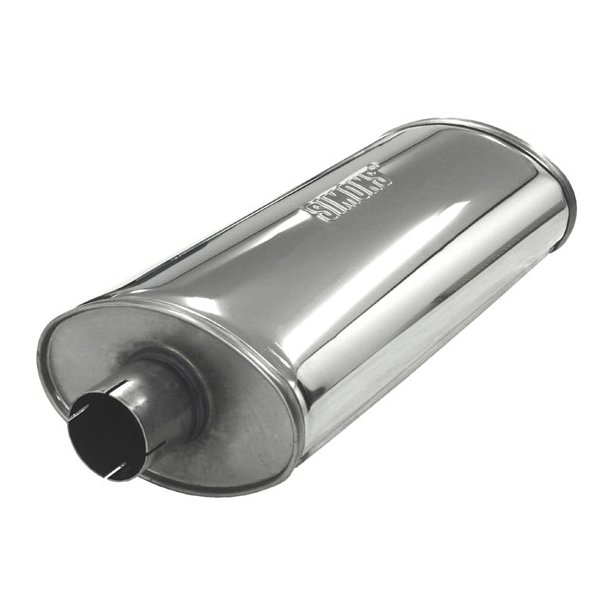 Rustfri lyddmper 2,5" 140/220mm "heavy