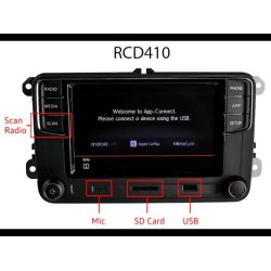 VW RCD410 AppleCarPlay (med android)