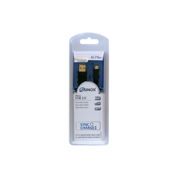 Sinox USB til Micro USB 2.0 0,75m sort