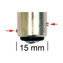 LED P21/5W / BAY15D 6000k