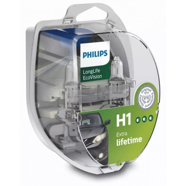 Philips h1 ecovision (longlife) - 2-pak