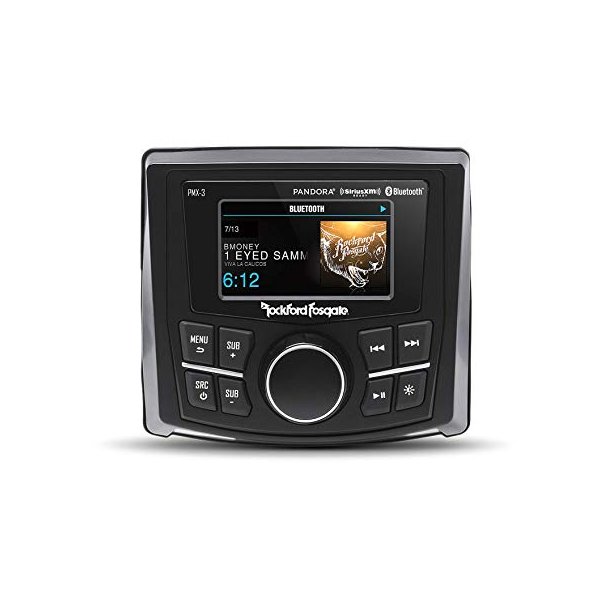 Rockford Fosgate Marine PMX-3 Compact Digital Media Receiver w/ 2.7" Display