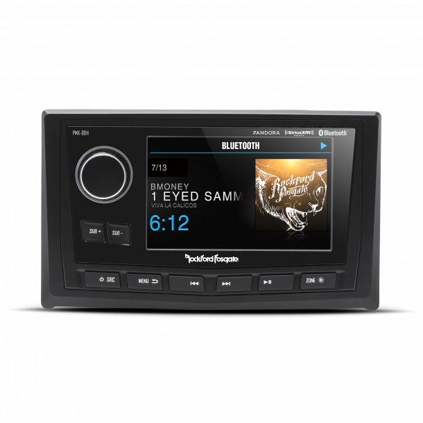 Rockford Fosgate Marine PMX-8DH Punch Marine Full Function Wired 5" TFT Display Head