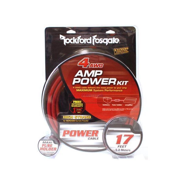 Rockford Fosgate RFK4 4 AWG Power Installation Kit