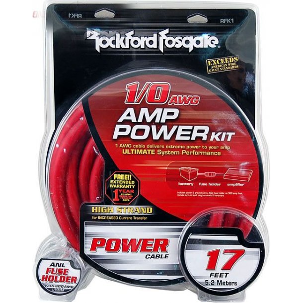 Rockford Fosgate RFK1 1/0 Power Installation Kit