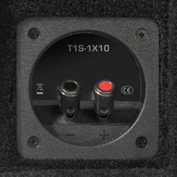 Rockford Fosgate T1S-1X10 Power Single 10 T1 Slim Sealed Loaded Enclosure